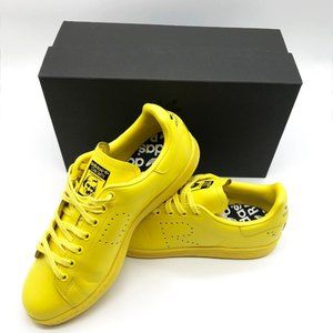 Adidas Stan Smith x Raf Simon Men Yellow Leather Low Tops Lace Up Sneaker Size 8